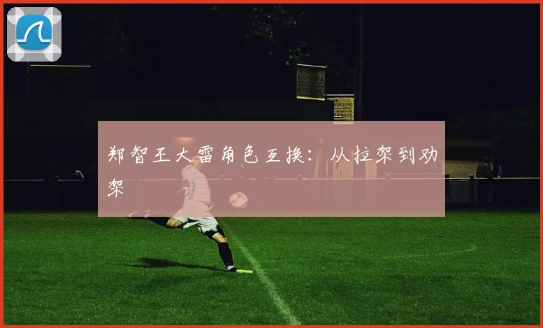 郑智王大雷角色互换：从拉架到劝架